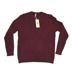 Askdeer men’s burgundy sweater Size L With tag
